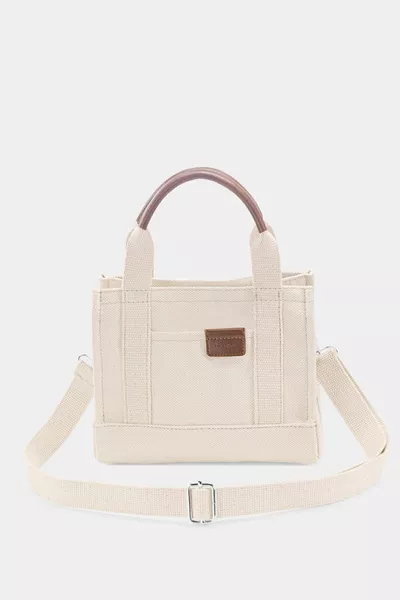 Women's Soft Cream Canvas Tote Bag 