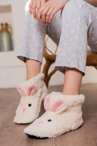 Женские домашние брюки Женские домашние сапоги без шума Подошва зимние домашние тапочки Плюшевые тапочки