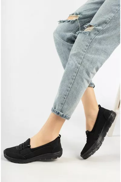 Ayşem Zwarte Orthopedische Schoenen