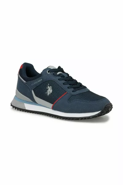 Tizian marineblauwe sneakers voor heren