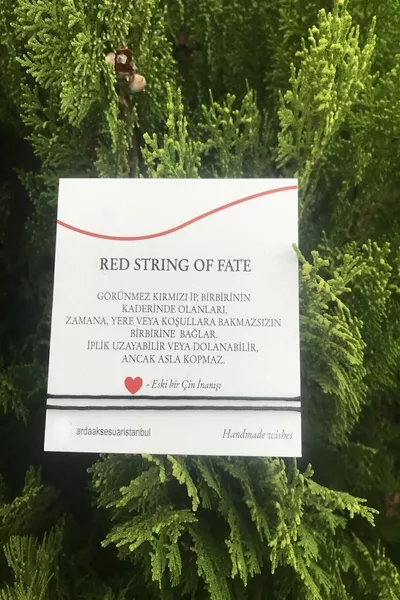 Roter String Schwarzes Seil Doppelarmband