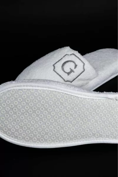 G حرف منشفة حمام سبا هوم فندق الأمومة النعال نعال نعل سميكة