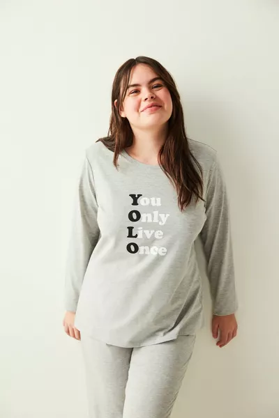 Base Yolo Pajama Set