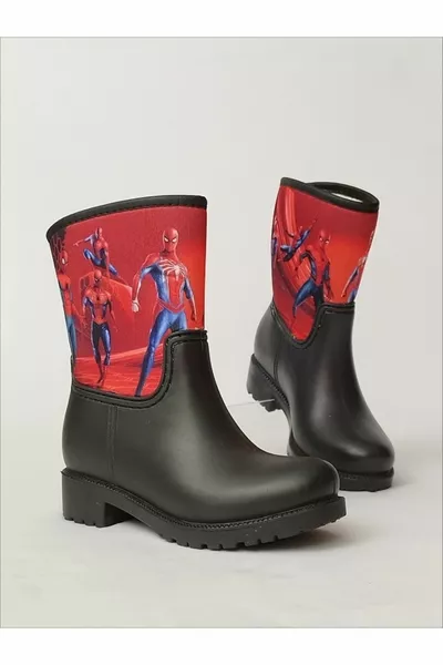 Stivali da pioggia impermeabili per ragazzi stampati multipli Spiderman