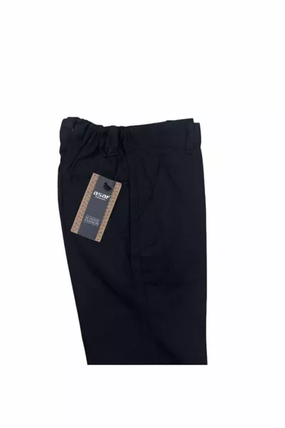 Bambini Scuola Pantaloni Tela Mezzo Elastico Scuola Primaria Scuola Media di Buona Qualità Asaf Blu Navy