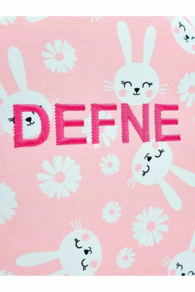 [ МЫ ПИШЕМ ИМЯ, КОТОРОЕ ВЫ ХОТИТЕ ] Милые кролики 0-8 лет детский рюкзак, ясли - сумка для детского сада