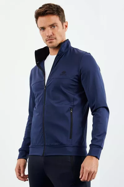 Set tuta da uomo con colletto rialzato con cerniera Indigo Standard Fit - 