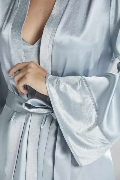 Fluweelsatijn 3-delige damespyjamaset - 