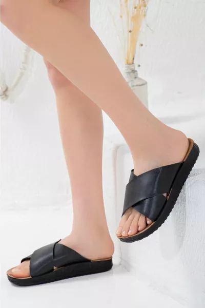 Yazlık Ev Sokak Plaj Terliği Çapraz