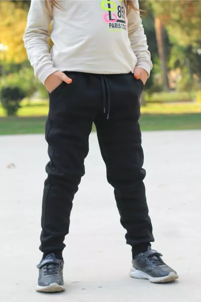 Çiko Kids Unisex Jogger Sweatpants with Pockets, Fleece-Lined Inside