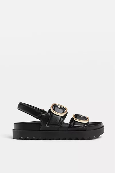 Дамски сандали Camelia с двойна токa и детайл