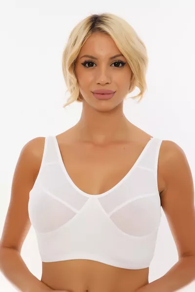 صدرية أمامية نصفية من القطن % مع ريبانا لامبادا 