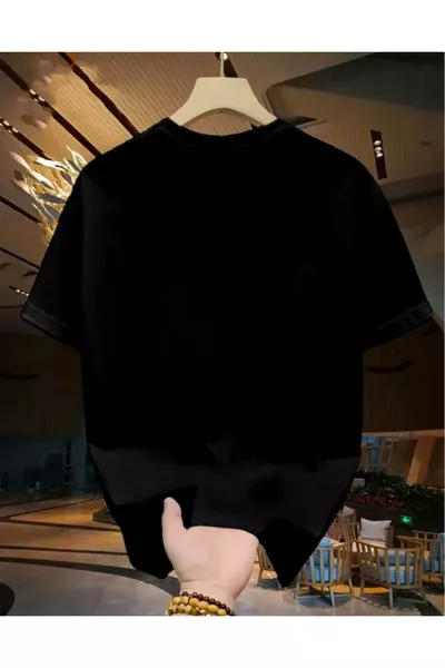 T-shirt basic con stampa orsetto