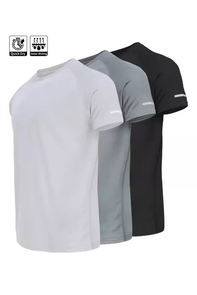 T-shirt de sport technique à séchage rapide triple