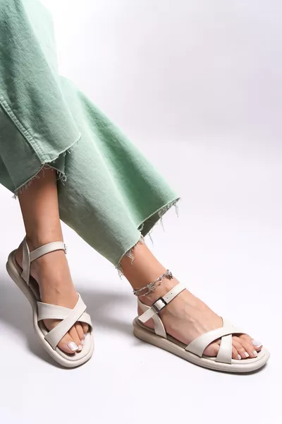 Purlogih Women's Sandals  Beige