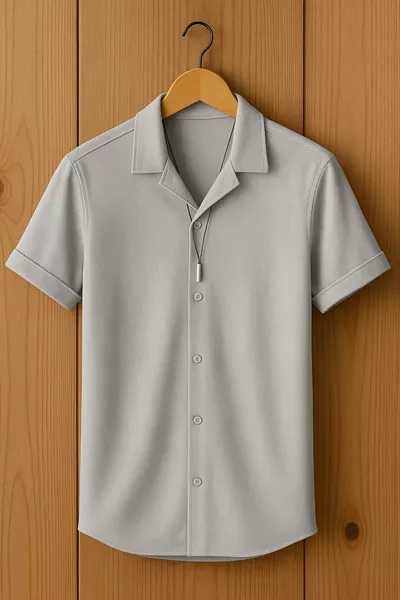 MEN'S GRAY OVERSIZED SHIRT