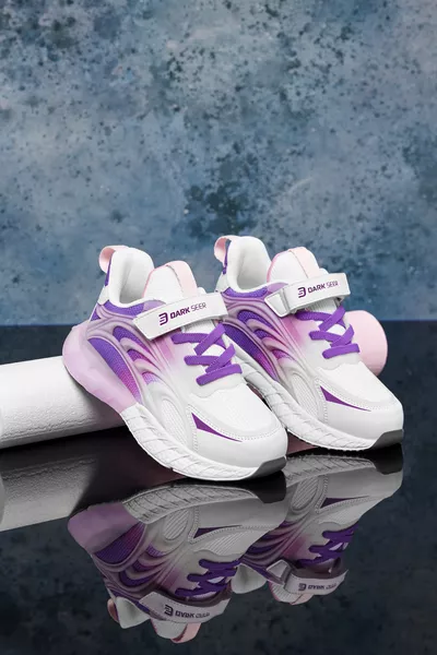 حذاء سنيكر للأطفال DS Mithril أبيض بنفسجي