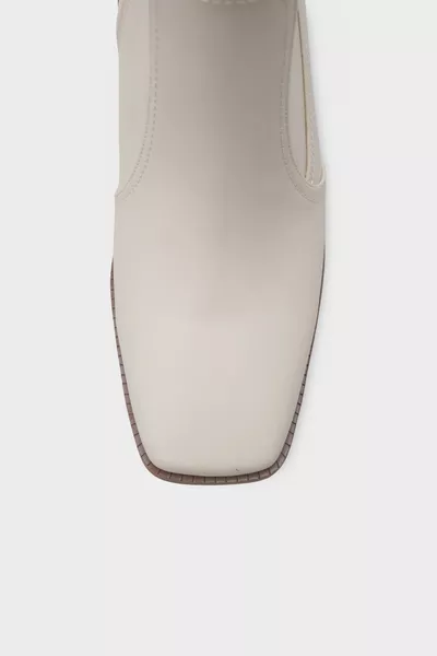 حذاء نسائي من أنجيلا بكعب منخفض مع سحاب جانبي