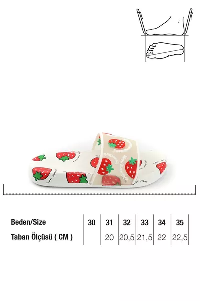 شبشب أطفال بنعل مانع للانزلاق بالفواكه لشاطئ وحمام السباحة