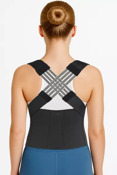 Corset de maintien droit Corset dorsal Préventif contre la cambrure Corset lombaire médical Unisexe Corset de posture