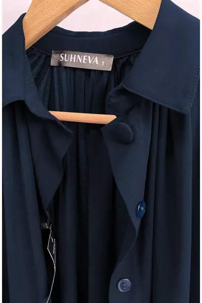 Mihrişah Ferace Navy Blue