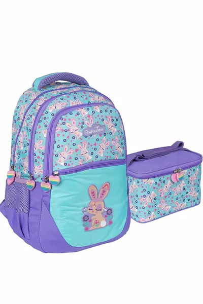  Girls' Elementary School Lunch Bag PURPLE