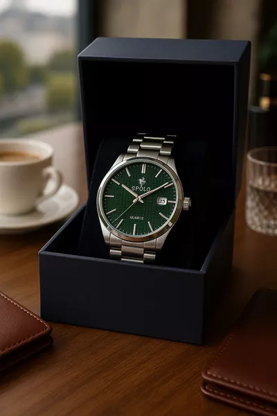 Nouvelle saison Montre bracelet homme couleur argent