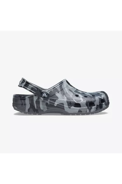 Classic Printed Camo Clog Erkek Gri Terlik