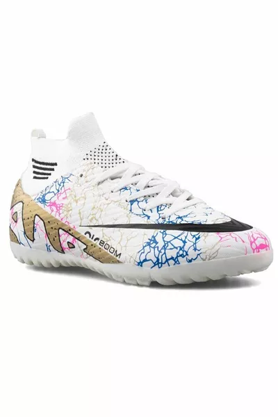 Chaussures de football unisexes Air LaLiga semi-professionnelles avec chaussettes, semelle en caoutchouc pour terrains en pelouse ou gazon synthétique