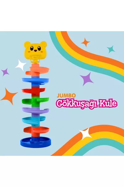 Babycim Jumbo Regenbogen Turm Baby-Aktivitätszentrum