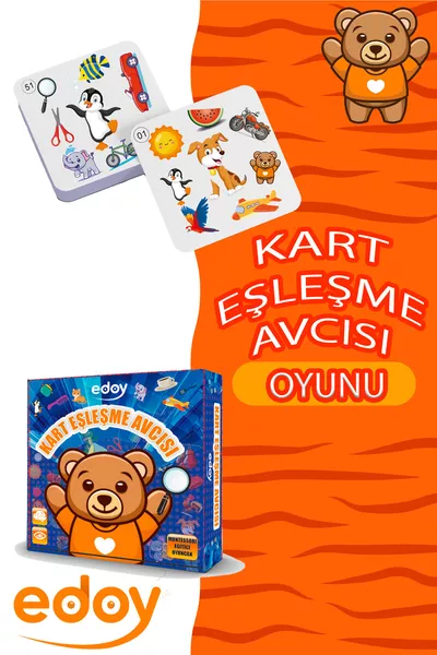 Card Matching Hunter Montessori Brain Games Card Adventure: Object Matching Task