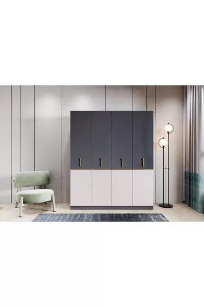 MILAS YOUTH BEDROOM SET, 4 DOOR