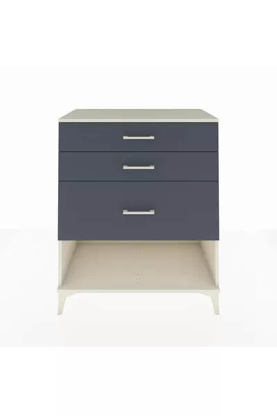 خزانة أدراج هيفريون بثلاثة أدراج - عقيق أنثراسيت