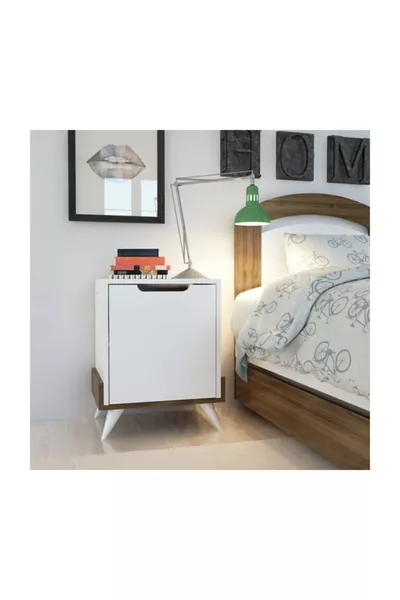 خزانة جانبية مونتانا من الجوز الأبيض