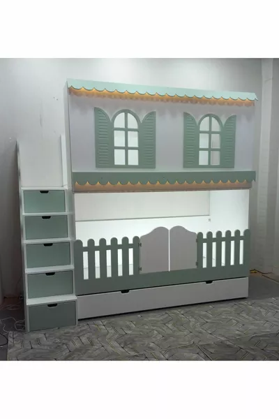 Alaçatı Bunk Bed with Small Bed