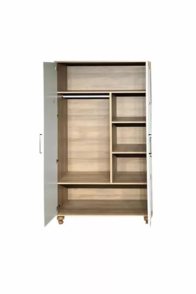 Sicily High-Quality 2-Door MDF Cabinet | Rehau Coating | Beech Legs