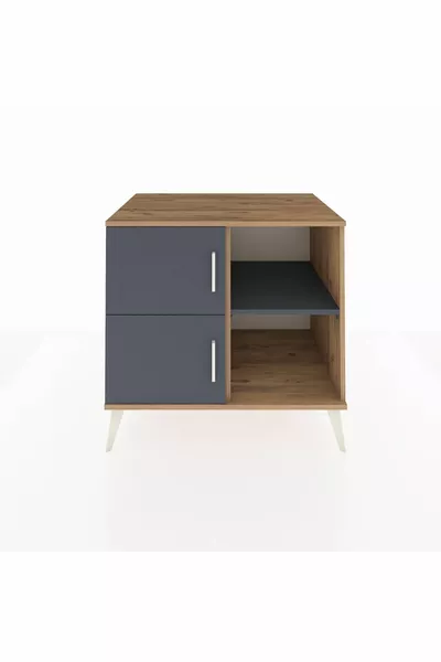 خزانة كرونوس ذات رفين وبابين من الصنوبر والأنترسيت