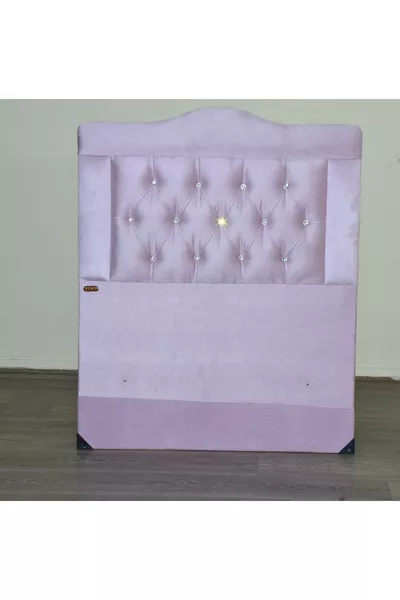 Title Luxury Foal Hair Pink Fabric Padded Model Handmade