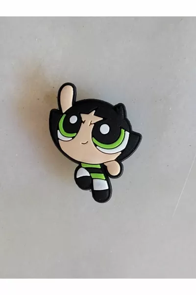 Декорация за пантофи Jibbitz комплект от 3 супер момичета, размер 1, универсален размер