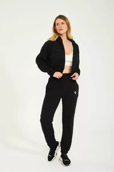 Женский базовый эластичный спортивный костюм премиум-класса