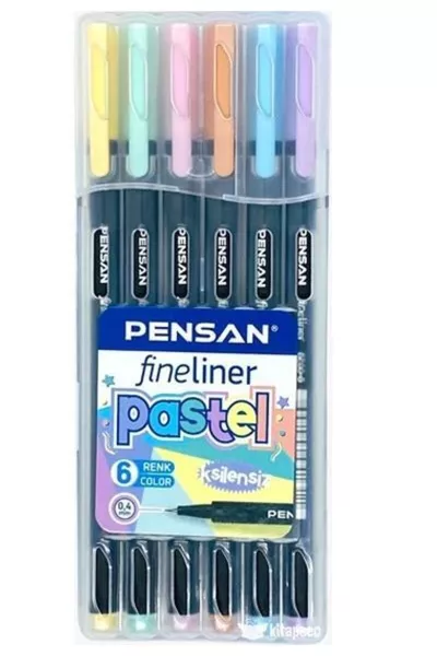  FİNELİNER 6-DELIGE PASTEL PVC DOOS