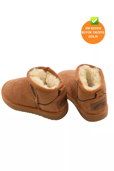 حذاء أطفال تابا ألترا ميني مبطن بالصوف وجلد فرو (يرجى طلب مقاس أكبر بمقدار رقم واحد على الأقل)
