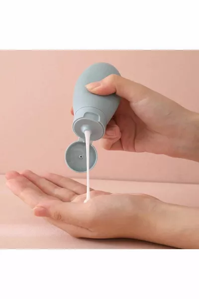 مجموعة زجاجات شامبو كريم قابلة لإعادة الملء متعددة الاستخدام للسفر، 3 قطع