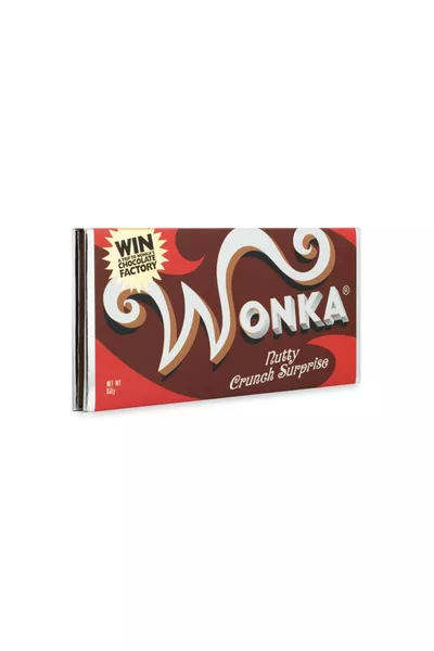 Червен тефтер на Вили Вонка с шоколад