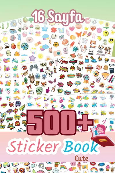 مجموعة ملصقات،  قطعة، كتاب ملصقات من  صفحة، مفكرة، دفتر نقاط، يوميات، لابتوب، هاتف