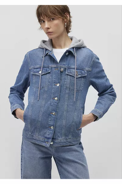 جاكيت جينز أزرق إنديجو كارلا s 