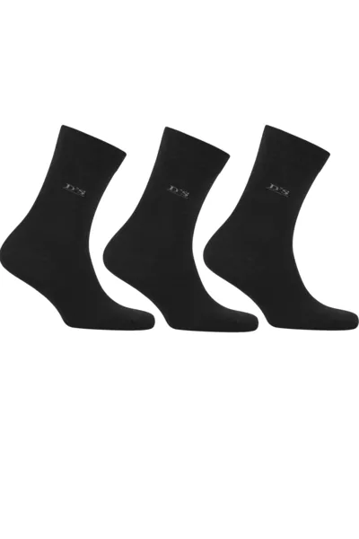 Bamboo 3-Pair Sock Set Black