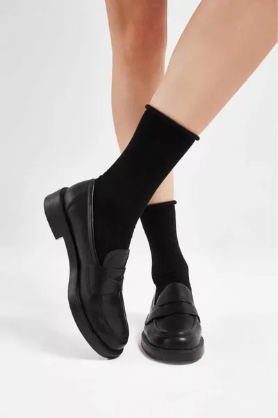 Chaussettes femme noires en bambou, sans bande élastique, lot de 3, taille 