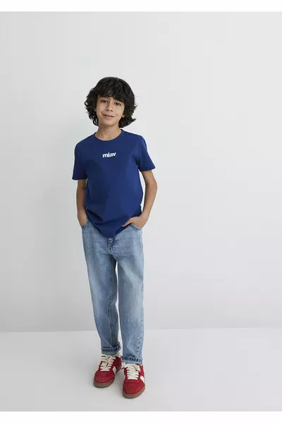 تيشيرت أطفال بطباعة قطط ميَاف، مقاس عادي / قصّة عادية 