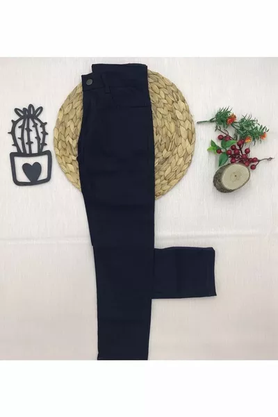 Boys' Navy Blue Stretch Comfortable and Stylish Pants